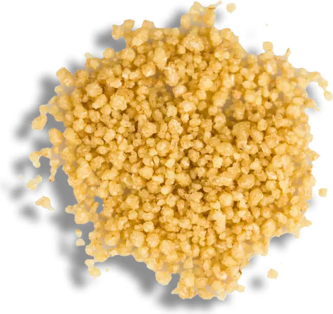 Fine golden pre-cooked couscous