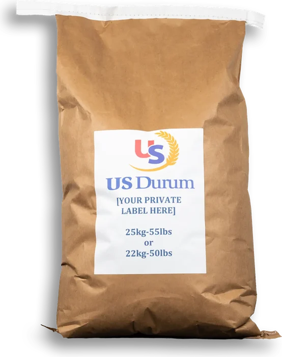 US Durum branded paper sack for private-label products